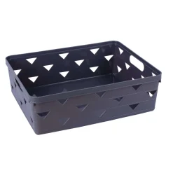 CESTO CESTINO PORTA TUTTO OGGETTI ORGANIZZATORE RETTANGOLARE 33X25.6X11 CM 10716