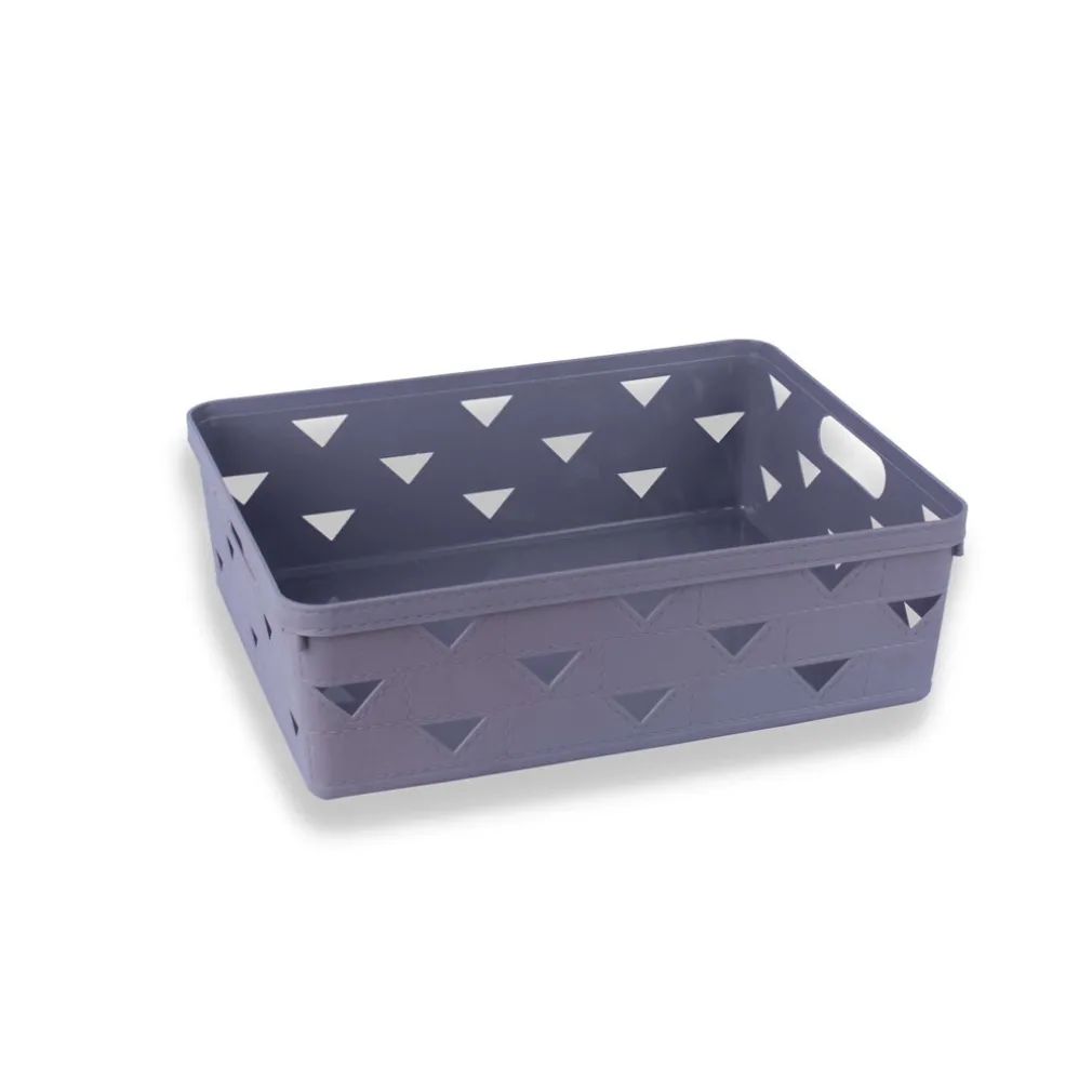 CESTO CESTINO PORTA TUTTO OGGETTI ORGANIZZATORE RETTANGOLARE 33X25.6X11 CM 10716