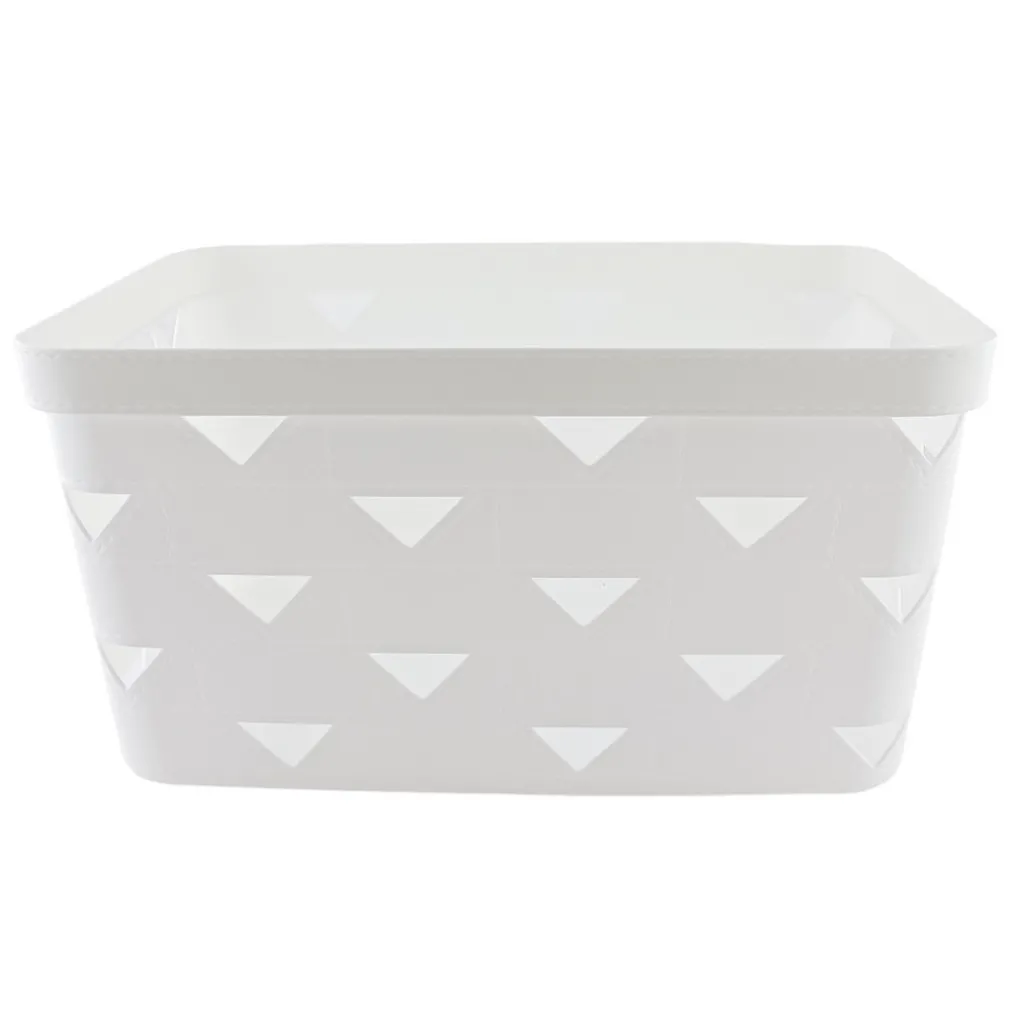 CESTO CESTINO PORTATUTTO OGGETTI ORGANIZZATORE RETTANGOLARE 34X24.6X17.8CM 10720