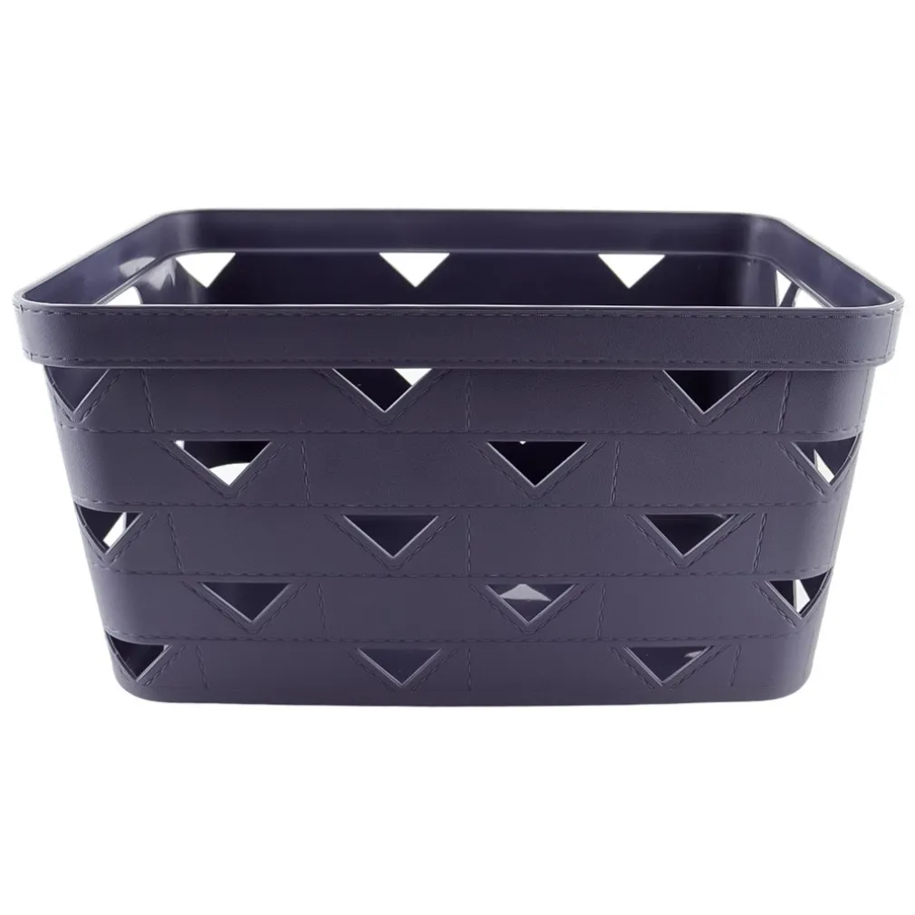 CESTO CESTINO PORTATUTTO OGGETTI ORGANIZZATORE RETTANGOLARE 34X24.6X17.8CM 10720