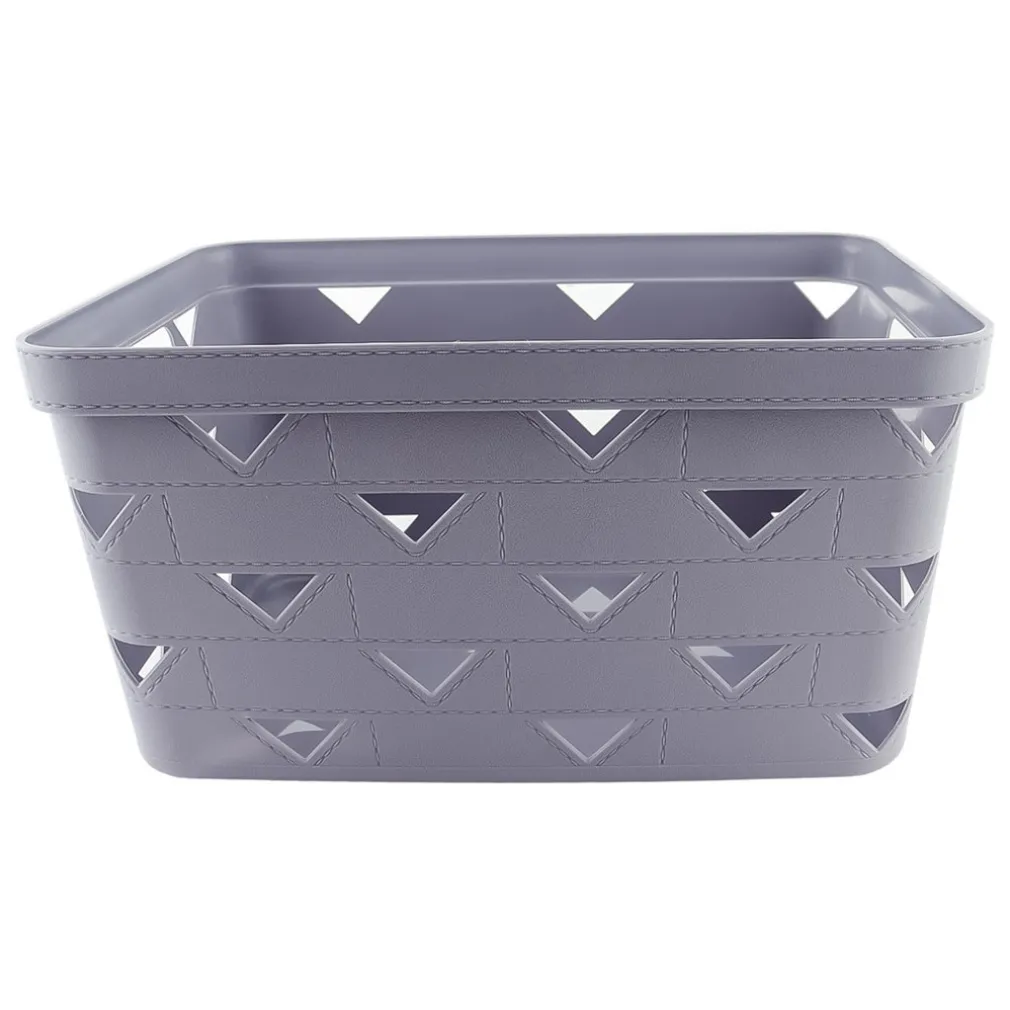 CESTO CESTINO PORTATUTTO OGGETTI ORGANIZZATORE RETTANGOLARE 34X24.6X17.8CM 10720