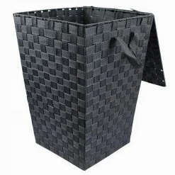 CESTO CESTINO PORTATUTTO PORTAOGGETTI BAGNO COPERCHIO 35X52CM 79104 GRIGIO SCURO