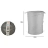 CESTO CONTENITORE PORTA BIANCHERIA BUCATO GIOCHI PIEGHEVOLE 42X50CM GRIGIO 79855