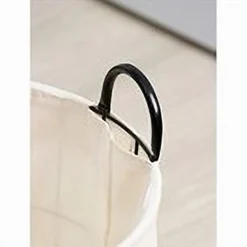 CESTO CONTENITORE PORTA BIANCHERIA TESSUTO CON STRUTTURA IN METALLO BAGNO 10629