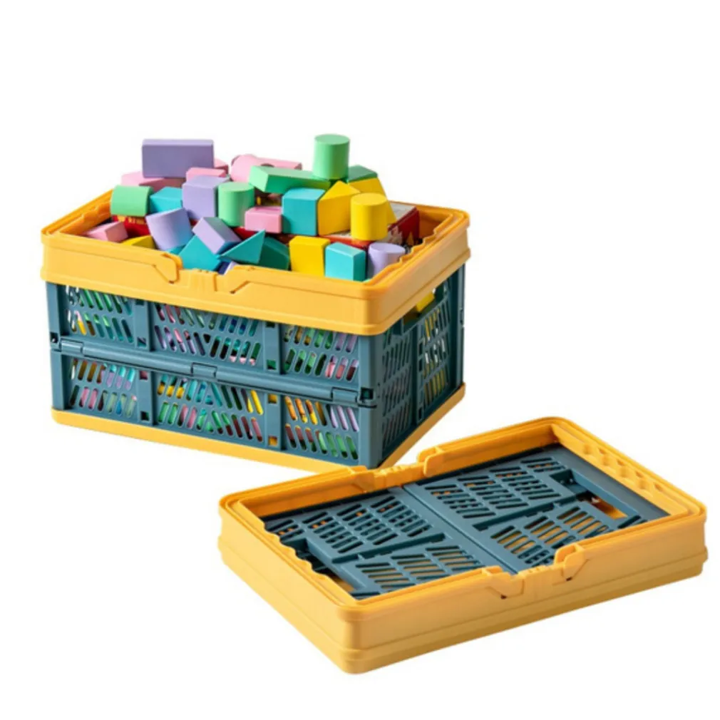 CESTO CONTENITORI CESTINO PORTAOGGETTI ORGANIZER CASSETTA PIEGHEVOLE IMPILABILE