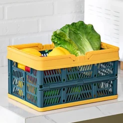 CESTO CONTENITORI CESTINO PORTAOGGETTI ORGANIZER CASSETTA PIEGHEVOLE IMPILABILE