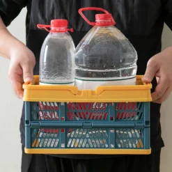 CESTO CONTENITORI CESTINO PORTAOGGETTI ORGANIZER CASSETTA PIEGHEVOLE IMPILABILE