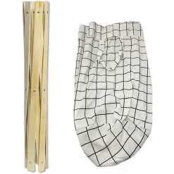 CESTO PER PANNI SPORCHI PORTABIANCHERIA PIEGHEVOLE CON MANICI SACCA RICHIUDIBILE