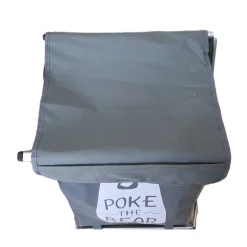 CESTO PORTA BIANCHERIA IN TESSUTO BAGNO LAVANDERIA PORTA PIEGHEVOLE 65 X 39 X 31 CM