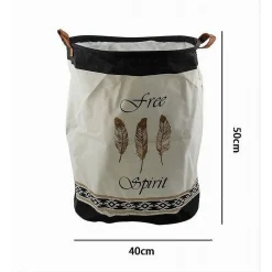 CESTO PORTA BIANCHERIA PER VESTITI SPORCHI PIEGHEVOLE FREE SPIRIT 40X50CM 10475