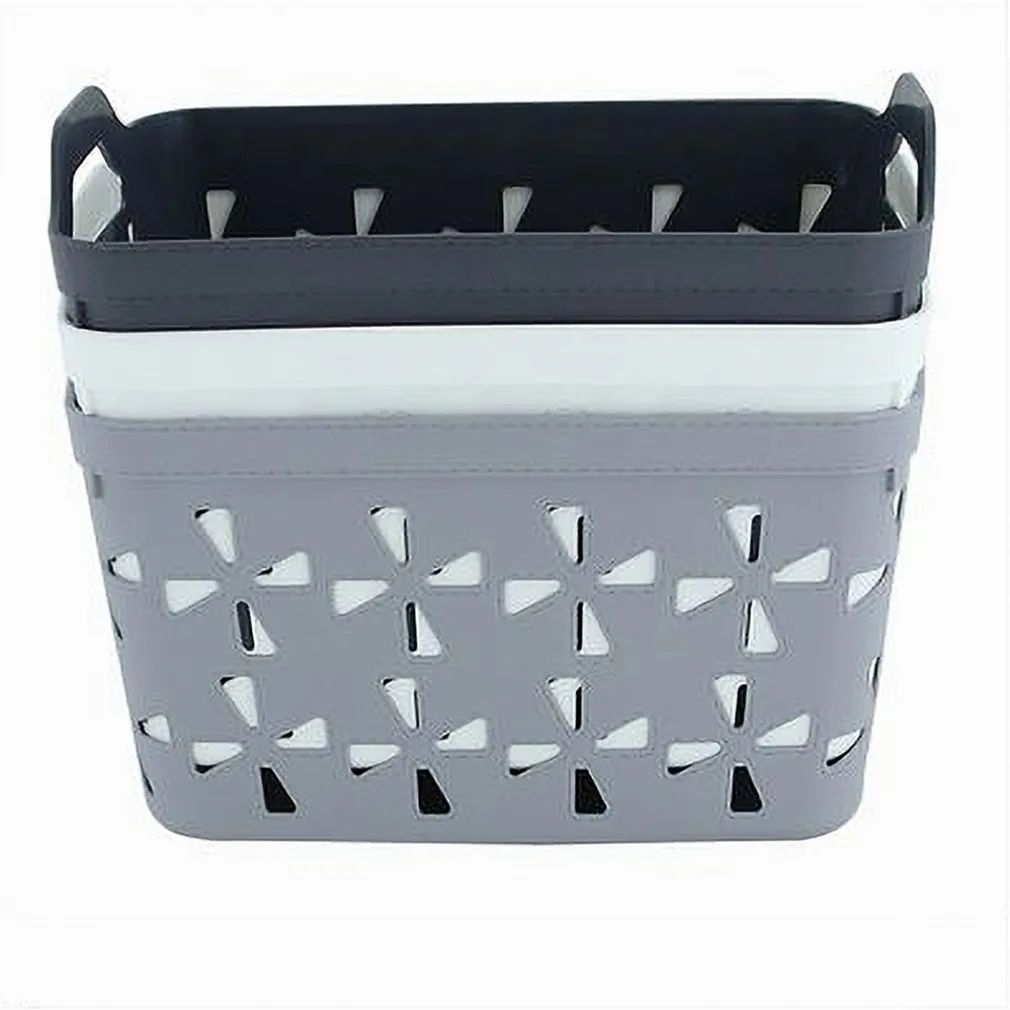 CESTO PORTA OGGETTI CESTINO PORTA TUTTO CON MANIGLIE 31X21X21 CM ASSORTITI 10726