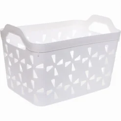 CESTO PORTA OGGETTI CESTINO PORTA TUTTO CON MANIGLIE 31X21X21 CM ASSORTITI 10726