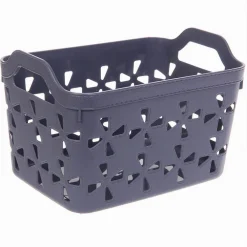 CESTO PORTA OGGETTI CESTINO PORTA TUTTO CON MANIGLIE 26X17X17 CM ASSORTITI 10725