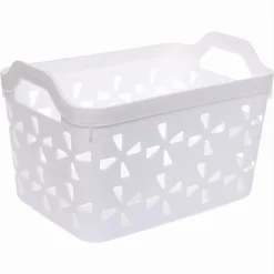 CESTO PORTA OGGETTI CESTINO PORTA TUTTO CON MANIGLIE 26X17X17 CM ASSORTITI 10725