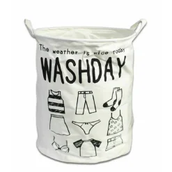 CESTO PORTABIANCHERIA MANICI SACCA PANNI SPORCHI BIANCHERIA BAGNO 35X45CM 10008