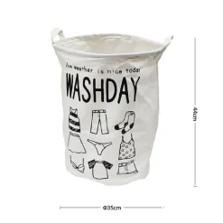 CESTO PORTABIANCHERIA MANICI SACCA PANNI SPORCHI BIANCHERIA BAGNO 35X45CM 10008