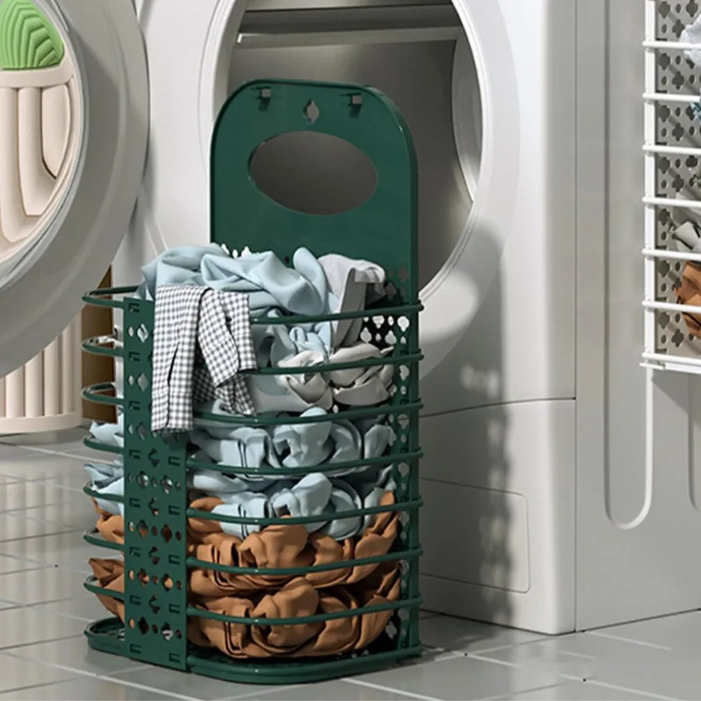 CESTO PORTABIANCHERIA PIEGHEVOLE CON MANICO CESTA PER CAMERA SOGGIORNO BAGNO VIAGGIO