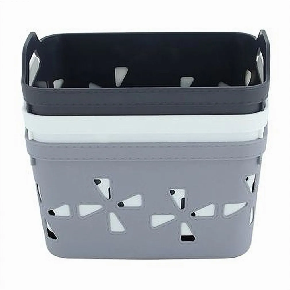 CESTO PORTAOGGETTI CESTINO PORTA TUTTO CON MANIGLIE 21X15X14CM ASSORTITI 10724