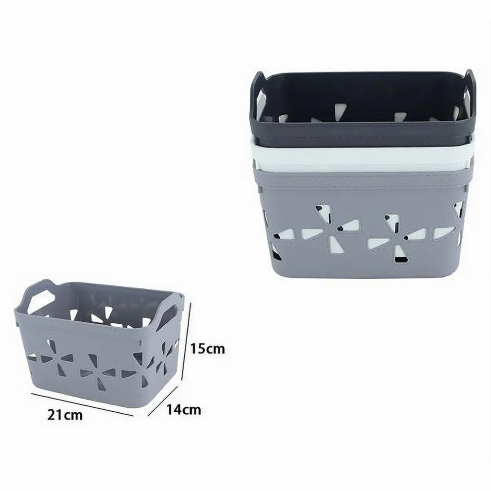 CESTO PORTAOGGETTI CESTINO PORTA TUTTO CON MANIGLIE 21X15X14CM ASSORTITI 10724