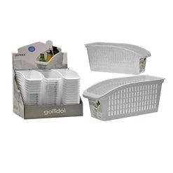 CESTO PORTAPOSATE OGGETTI BOTTIGLIE BARATTOLI SCOLA POSATE SPUGNETTE IN PLASTICA