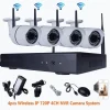 4CH CANALI Wifi DVR NVR KIT Wifi IP Camera Segnale 300 Metri CON 4 TELECAMERE