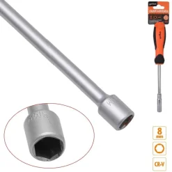 CHIAVE A BUSSOLA ESAGONALE 8 MM CACCIAVITE CR-V CON IMPUGNATURA ERGONOMICA 94865