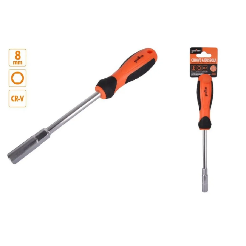 CHIAVE A BUSSOLA ESAGONALE 8 MM CACCIAVITE CR-V CON IMPUGNATURA ERGONOMICA 94865