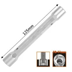 CHIAVE A BUSSOLA TUBO ESAGONALE DA 125 MM DOPPIE BOCCHE ESAGONALI 10-11 MM 97549