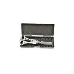 CHIAVE APRICASSA UNIVERSALE APRI CASSA CASSE OROLOGI RIPARA OROLOGIO CON 18 PUNTE DIVERSE