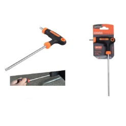 CHIAVE BRUGOLA T TRAPEZOIDALE PUNTA STELLA T25X100MM IMPUGNATURA ERGONOMICA 91805