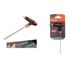 CHIAVE BRUGOLA T TRAPEZOIDALE PUNTA STELLA T10X100MM IMPUGNATURA ERGONOMICA 91802