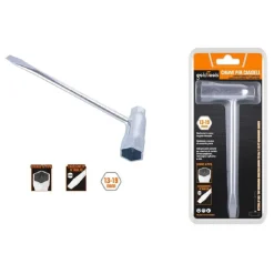 CHIAVE COMBINATA PER CANDELE A PIPA 13-19 MM CACCIAVITE A TAGLIO MOTOSEGHE 57257