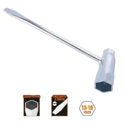 CHIAVE COMBINATA PER CANDELE A PIPA 13-19 MM CACCIAVITE A TAGLIO MOTOSEGHE 57257