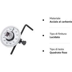 CHIAVE DINAMOMETRICA REGOLABILE A 360° GRADI ATTACCO DA 1/2