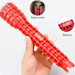 CHIAVE MULTIFUNZIONE A BUSSOLA PER INSTALLAZIONE RUBINETTI TUBO BAGNO IDRAULICO