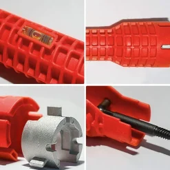 CHIAVE MULTIFUNZIONE A BUSSOLA PER INSTALLAZIONE RUBINETTI TUBO BAGNO IDRAULICO