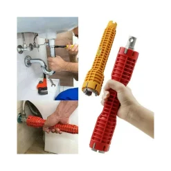 CHIAVE MULTIUSO MULTIFUNZIONE PER RACCORDI RUBINETTI UTILIZZO IN SPAZI STRETTI