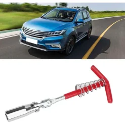 CHIAVE PER CANDELE REGOLABILE IMPUGNATURA A T RIPARAZIONE AUTO PRESA CANDELA 16MM