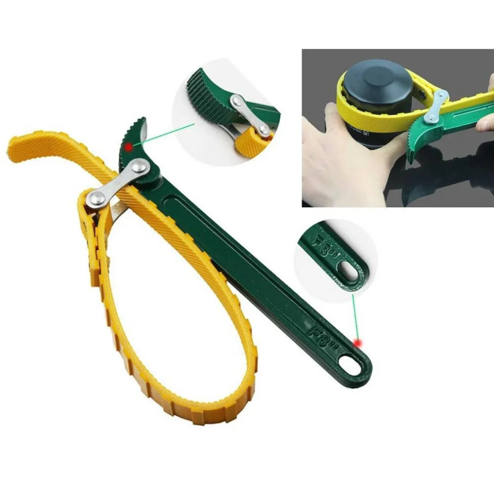 CHIAVE PER SMONTAGGIO FILTRI OLIO MOTORE A NASTRO 480MM GIRA TUBI PVC