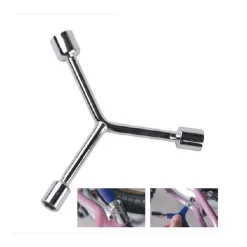 CHIAVE POLIGONALE GRANDE TIPO Y CON BUSSOLE 8-10-12MM PER BICI FERRAMENTA 91596