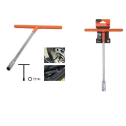 CHIAVE POLIGONALE IMPUGNATURA TIPO A T DA 12MM CON BUSSOLA ESAGONALE CR-V 91608