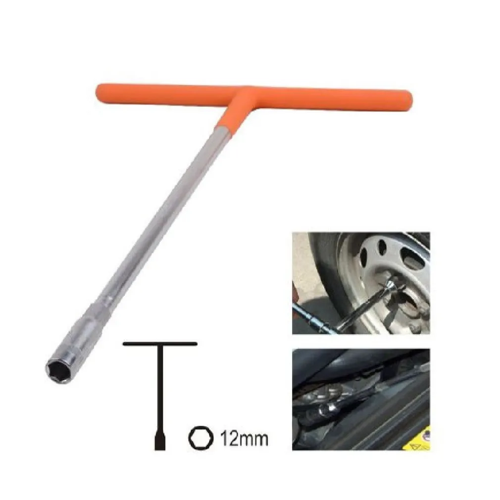 CHIAVE POLIGONALE IMPUGNATURA TIPO A T DA 12MM CON BUSSOLA ESAGONALE CR-V 91608