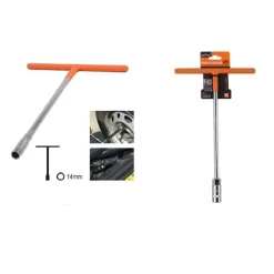 CHIAVE POLIGONALE IMPUGNATURA TIPO A T DA 14 MM CON BUSSOLA ESAGONALE CR-V 91610