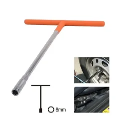 CHIAVE POLIGONALE IMPUGNATURA TIPO A T DA 8 MM CON BUSSOLA ESAGONALE CR-V 91604