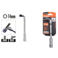 CHIAVE TIPO L BUSSOLA 14MM BOCCA ESAGONALE CROMO VANADIO ACCIAIO 91622 FERRAMENTA