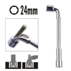 CHIAVE TIPO L BUSSOLA 24MM BOCCA ESAGONALE CROMO VANADIO ACCIAIO 91632 FERRAMENTA