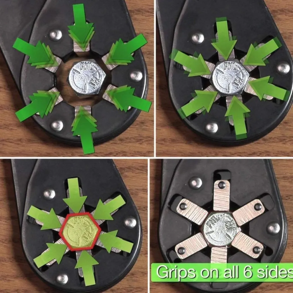 CHIAVE UNIVERSALE PER DADI BULLONI DA 7-14 mm PINZA PER DADI BULLONI 6"