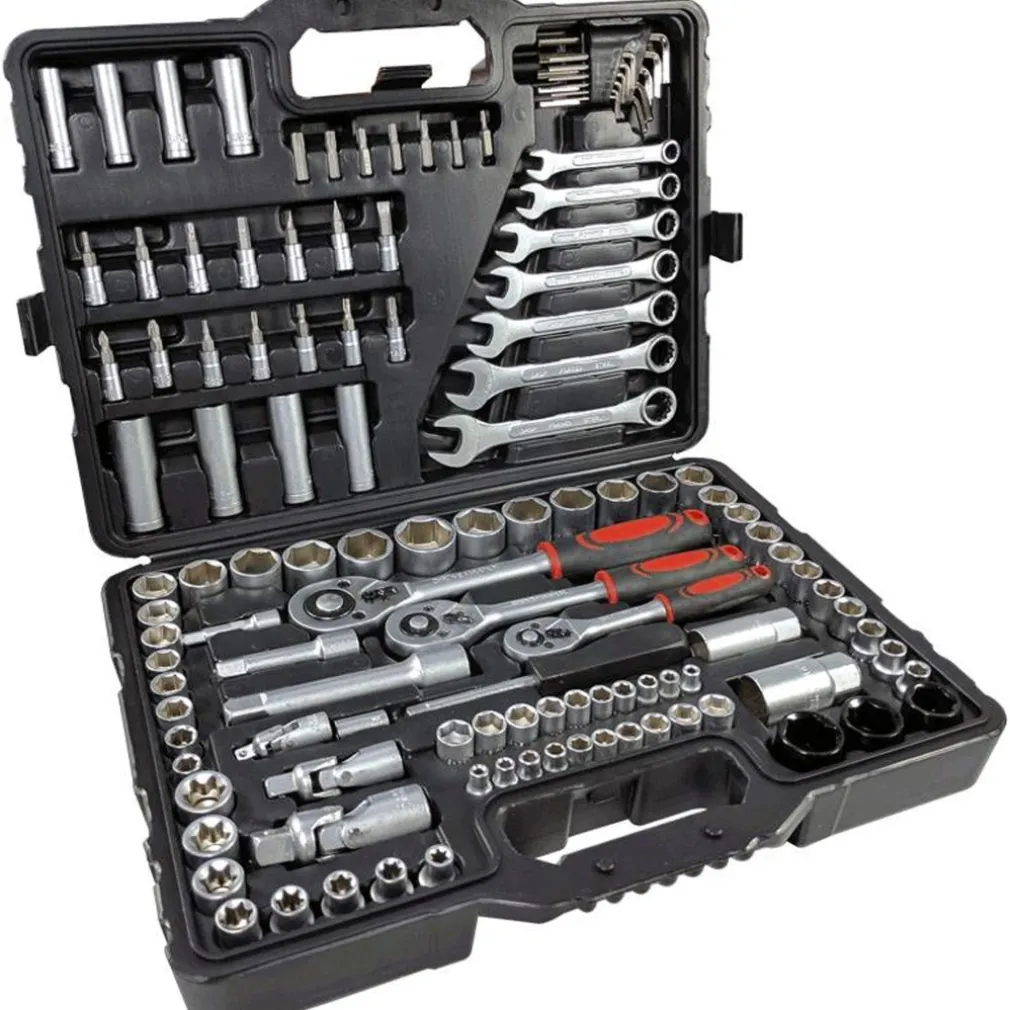 CHIAVI A BUSSOLA CRICCHETTO SET DA 120 PEZZI VANADIUM BUSSOLA INSERTI IN VALIGIA