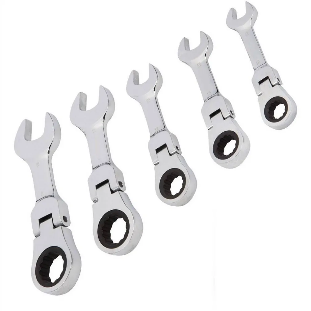 CHIAVI COMBINATE A CRICCHETTO NANE SET DA 5 PEZZI 10 12 13 17 19 MM ART. 04384