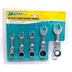 CHIAVI COMBINATE A CRICCHETTO NANE SET DA 5 PEZZI 10 12 13 17 19 MM ART. 04384